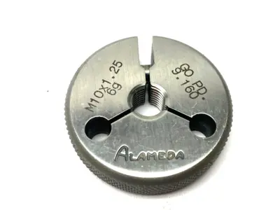 USED ALAMEDA M10 X 1.25G THREADED RING GAUGE GO PD 9.160