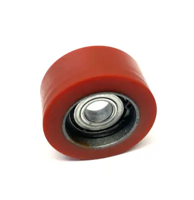 New | in-Stock None Abrasion-Resistant Threaded-Stud Idler Roller, 80A Red Hard Durom Conveyor Parts Michigan US | Maverick Industrial Sales #1396690