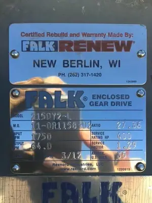 Used FALK 2150Y2-L Industrial Controls Ohio US | Surplus Asset Holdings #1550493