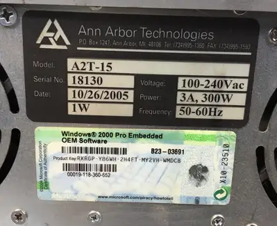 USED Ann Arbor Technologies A2T-15