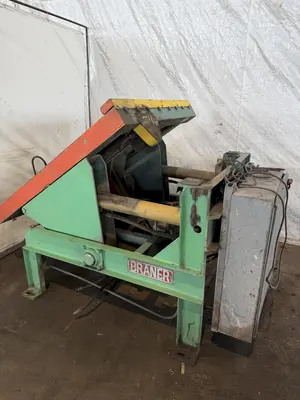 6,000 LB X 48" LBS BRANER HYDRAULIC DOWNLAYER TABLE. STOCK # 0435626