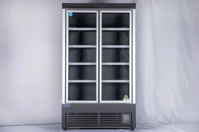 168-0025 AC FGD 46"H Double Glass Door Self Contained Cooler