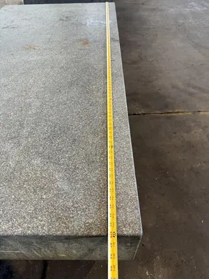 48" X 96" X 10" GRANITE SURFACE PLATE W/ STAND. STOCK # 0880925.
