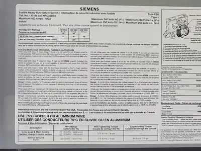 NEW SIEMENS HFC325NA