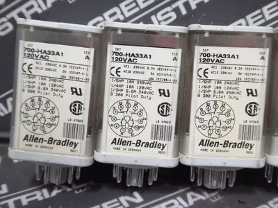 Lot of 7 Allen Bradley 700-HA33A1 GP Tube Base Relay Modules Series A Used