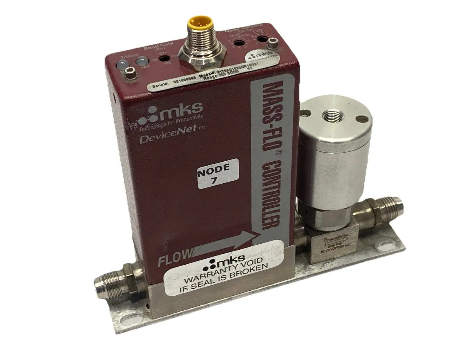 USED MKS MASS-FLOW CONTROLLER 200SCCM