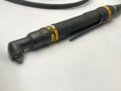 USED ATLAS COPCO PNEUMATIC DRIVER W/ 4220437507 TOOL CABLE ASSEMBLY