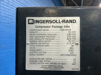 Used INGERSOLL RAND SSRHP25 Miscellaneous MRO Ohio US | HGR 24 #1495320