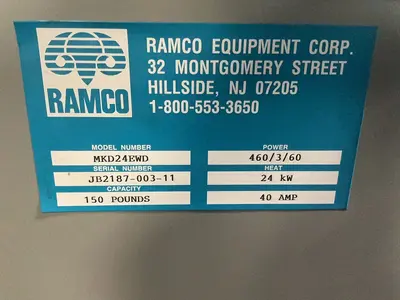 Used RAMCO MKD24EWD Parts Washers Ohio US | HGR 24 #1266150