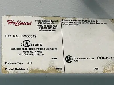 Used HOFFMAN CP455512 Electrical Boxes Ohio US | HGR 24 #1301696