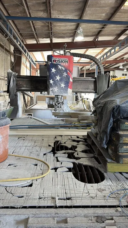Used 2014 PARK INDUSTRIES Fusion 4045 Dual Table Waterjet Cutters Michigan US | STONE EQUIPMENT WAREHOUSE #885585