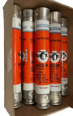 NEW MERSEN A6D20R CLASS RK1 FUSES LOT OF 7
