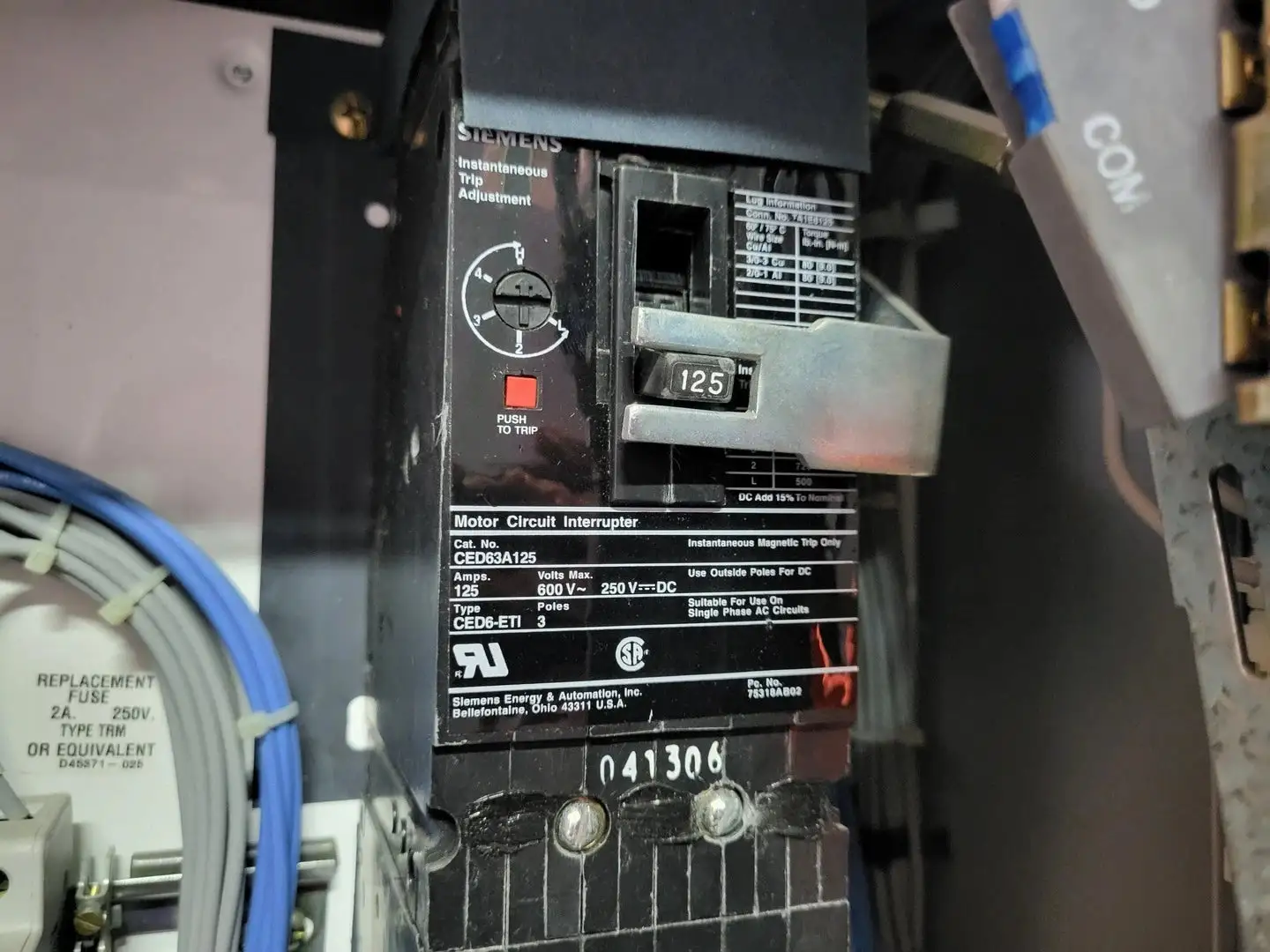 USED SIEMENS CED63A125