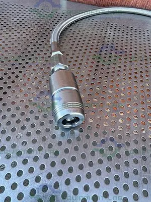 Unbranded Stainless Steel Braided Hose 45" w/ Swagelok Quick Release Fitting