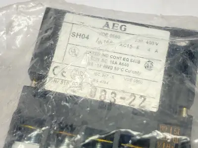 NEW AEG CONTROL RELAY 16A 120V COIL