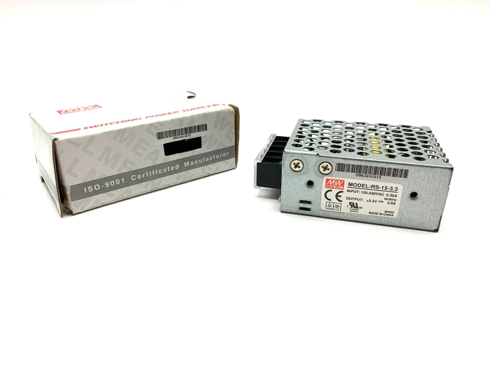 Mean Well RS-15-3.3 Switching Power Supply Module 100-240VAC 50/60Hz - New Other
