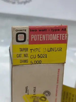 Used OHMITE CU-5021 Miscellaneous Equipment (Electrical & Power) | Surplus Asset Holdings #1198657