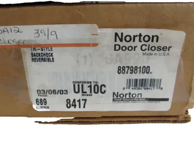 NEW NORTON UL10C DOOR CLOSER 1600 SERIES