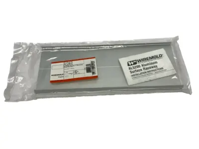 NEW WIREMOLD ALUMINUM BLANK COVER PLATE
