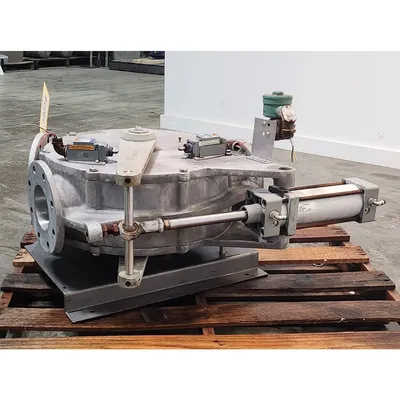 Used Reimelt GmbH 4" Single-channel Stainless Steel Tunnel Diverter Valve