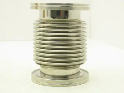 ISO 80 Stainless Flexible Vacuum Bellows 110mm Flange OD 150mm Length
