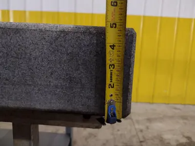 36" X 24" X 5" CHALLENGE GRAY GRANITE SURFACE PLATE ON STAND: STOCK #23417