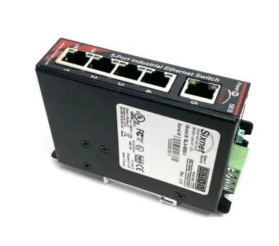 USED HMS NETWORKS SIXNET ® UNMANAGED 5-PORT INDUSTRIAL ETHERNET SWITCH