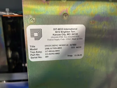 Used 2015 DITMCO INTERNATIONAL SW EXPANSION 25080089/0093 S/O DM3028 In-Circuit Test System (ICT) Ohio US | HGR 24 #1230698