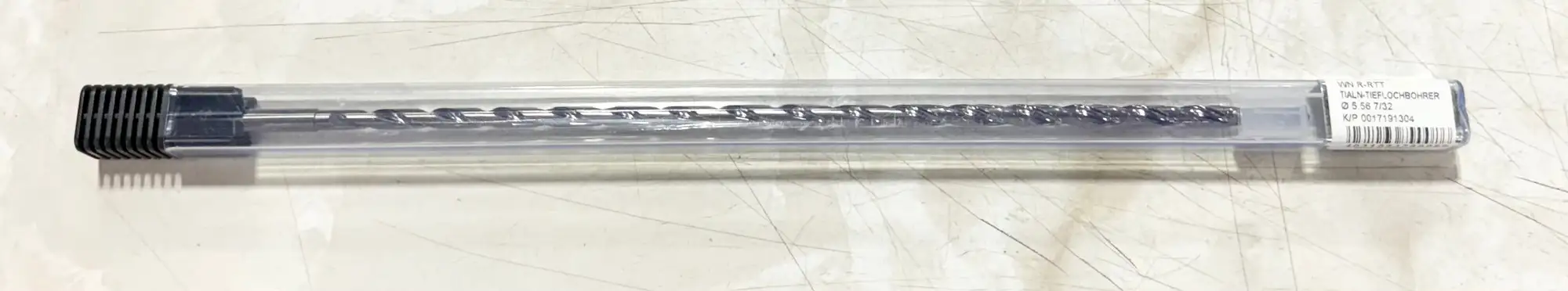 GUHRING 7/32" Solid Carbide Drill 40xD TiAlN Coated 2 Flute Coolant Thru