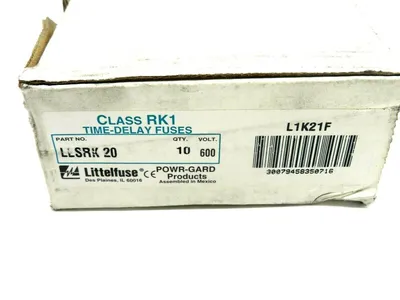 NEW LOT OF 8 LITTELFUSE LLSRK20 TIME DELAY FUSES 600VOLT