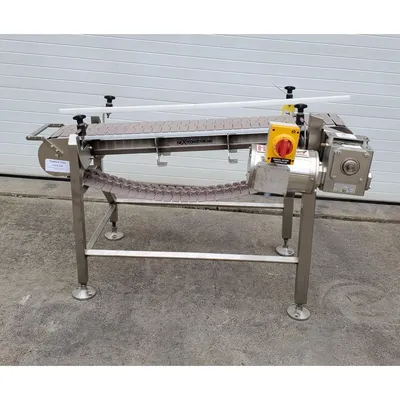 Used NextConveyor Stainless Steel Washdown Plastic Link Belt Conveyor