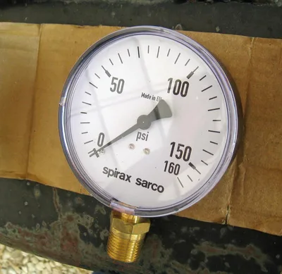 Pressure Gauge, 0-160 psi