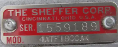 NEW SHEFFER 4ATF18CCAK CYLINDER