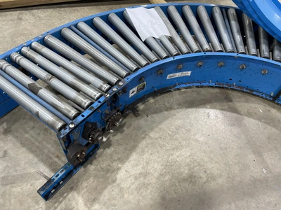Buschman 301 Roller Conveyer set, Width: 22", Length: 9' Wide Cu