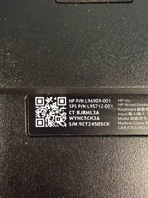 Hp L96909-001 Wired Desktop 320K USB Keyboard (12.5.5)