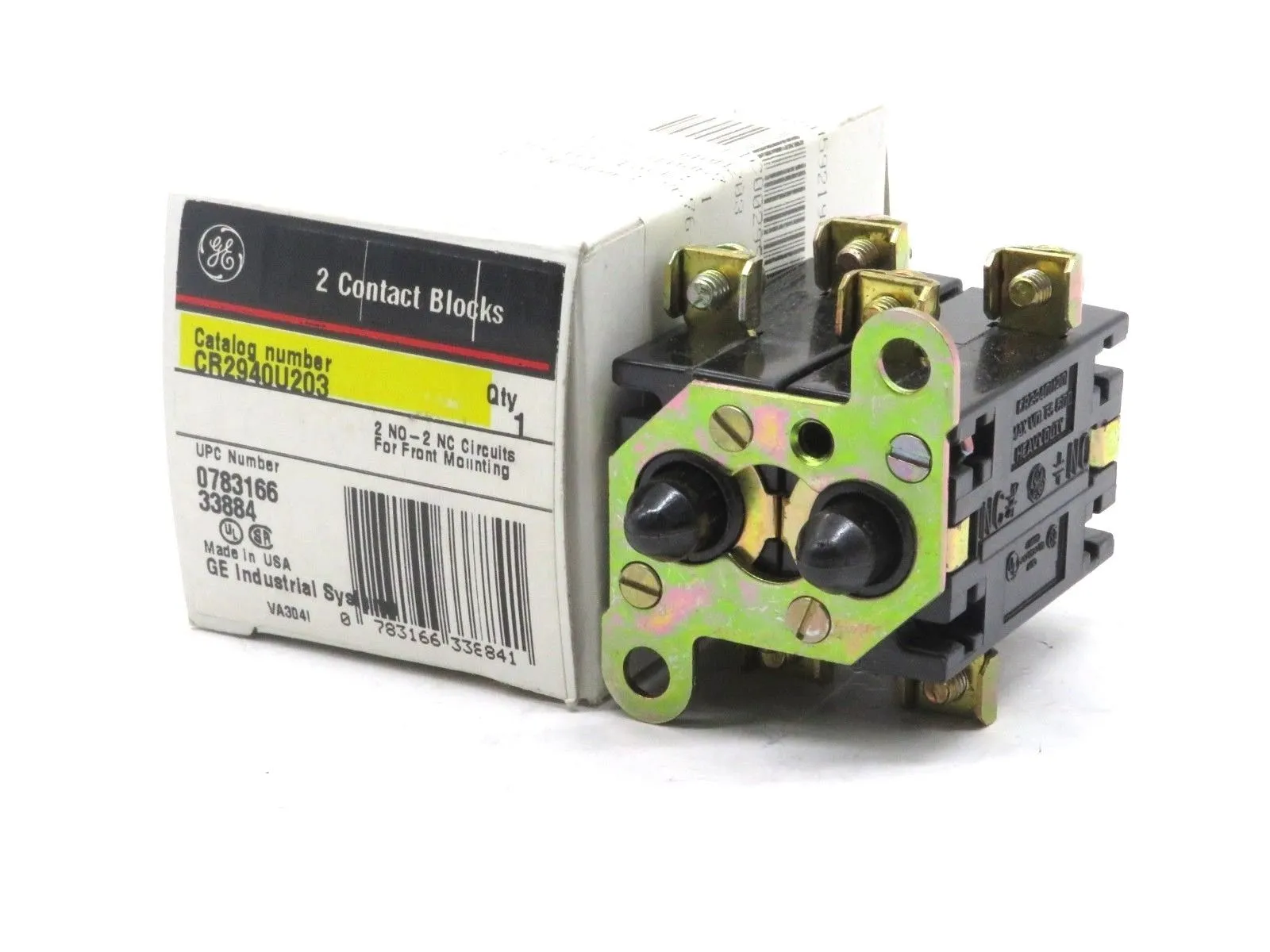 NEW GENERAL ELECTRIC CR2940U203 CONTACT BLOCKS