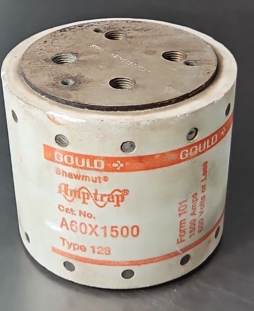 Gould Shawmut AmpTrap A60X1500 Fuse 1500A 600V Type 128 loc4E32