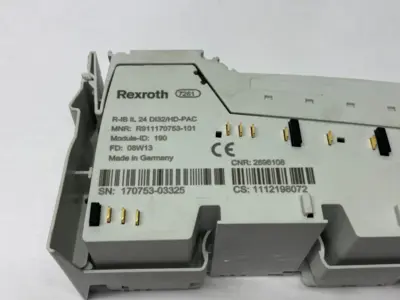 USED BOSCH REXROTH DIGITAL INPUT INTERFACE MODULE R-IB IL 24 DI 32/HD-PAC