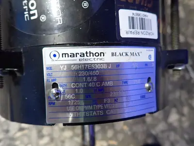 Used MARATHON ELECTRIC YJ56H17E5303BJ Motors (misc) Ohio US | HGR 24 #1289704