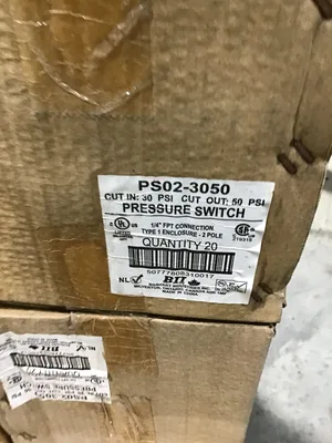 Boshart Industries PS02-3050 Pressure Switch 1/4″FPT Connection