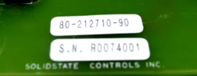 NEW SOLIDSTATE CONTROLS 80-212710-90 CIRCUIT BOARD 8021271090