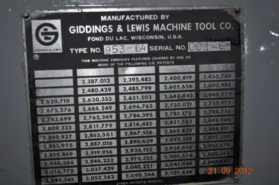 USED 1965 CINCINNATI BICKFORD 953-64 CHIP MASTER