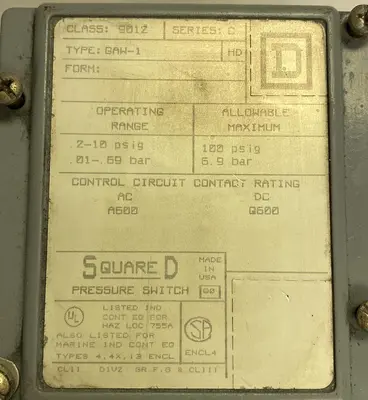 Used SQUARE D 9012 GAW-1 Miscellaneous Equipment (Electrical & Power) | Surplus Asset Holdings #1189598
