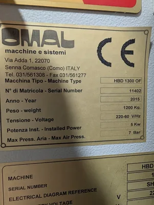 Used _UNKNOWN_ HBD 1300 OF Throughfeed boring and boring/dowel-inserting machines Ohio US | AW Machinery, LLC. #1308479