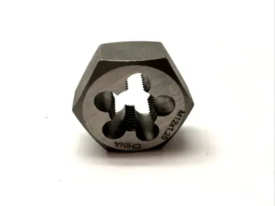 03866811 | Interstate  Metric Hexagon Rethreading Die Carbon Steel 12.0 x 1.25mm - New
