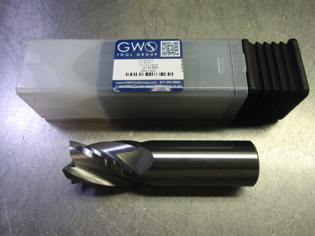GWS 1" 4 Flute Carbide Endmill 1" Shank 319327 (LOC1926B)