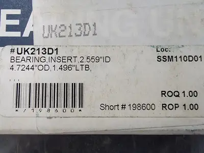 Ball Insert Bearings No. UK213D1