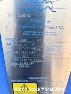 Used ALFA LAVAL TL15-BFG Plate Exchangers Illinois US | Aaron Equipment #1454416