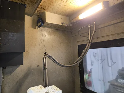 2018 Leadwell V-50i VMC w/ 30-Slot ATC, Conveyor, Kurt Vise, Fanuc Oi-MF Controller