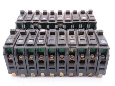 Square D QOB120 20A Circuit Breaker 1-Pole Bolt-On Old Style 120/240V  Lot of 20